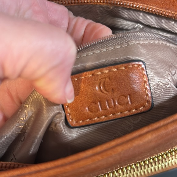 CLUCI brown shoulder crossbody bag - Picture 8 of 14